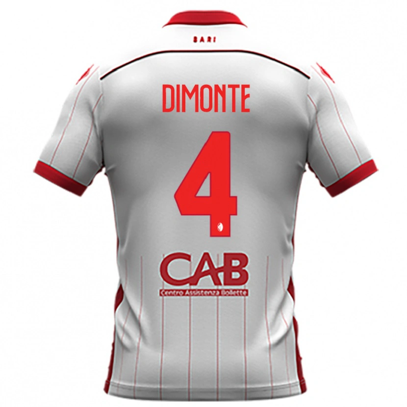 Danxen Kinderen Paolo Dimonte #4 Wit Rood Thuisshirt Thuistenue 2025/26 T-Shirt België