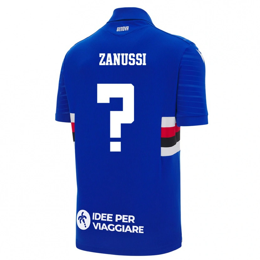 Danxen Kinderen Hashley Zanussi #0 Blauw Wit Thuisshirt Thuistenue 2025/26 T-Shirt België