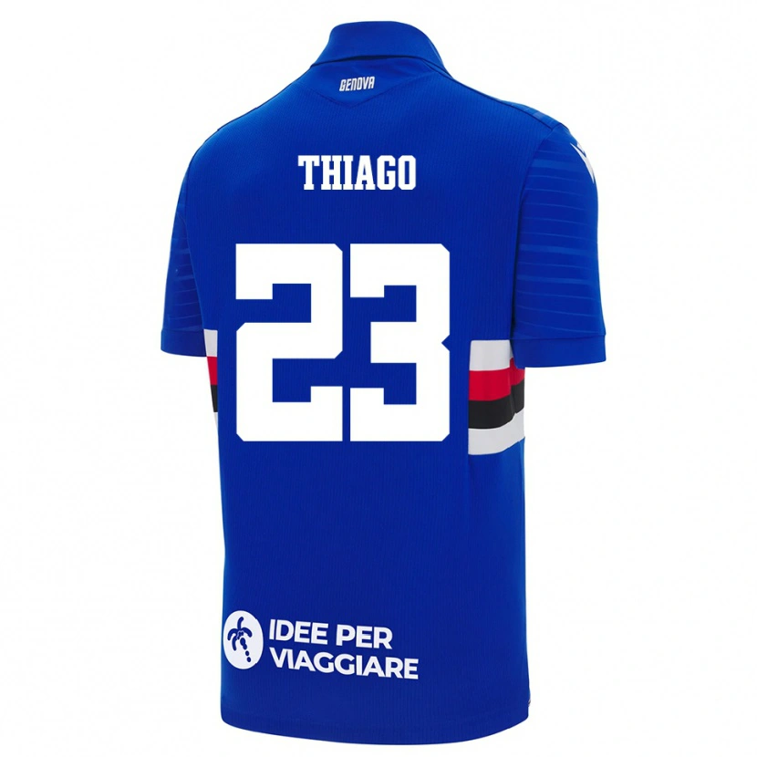 Danxen Kinderen Thiago #23 Blauw Wit Thuisshirt Thuistenue 2025/26 T-Shirt België