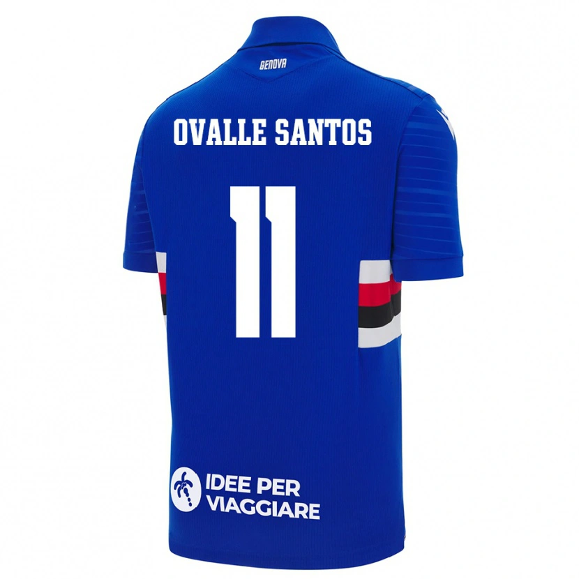 Danxen Kinderen Alessandro Ovalle Santos #11 Blauw Wit Thuisshirt Thuistenue 2025/26 T-Shirt België