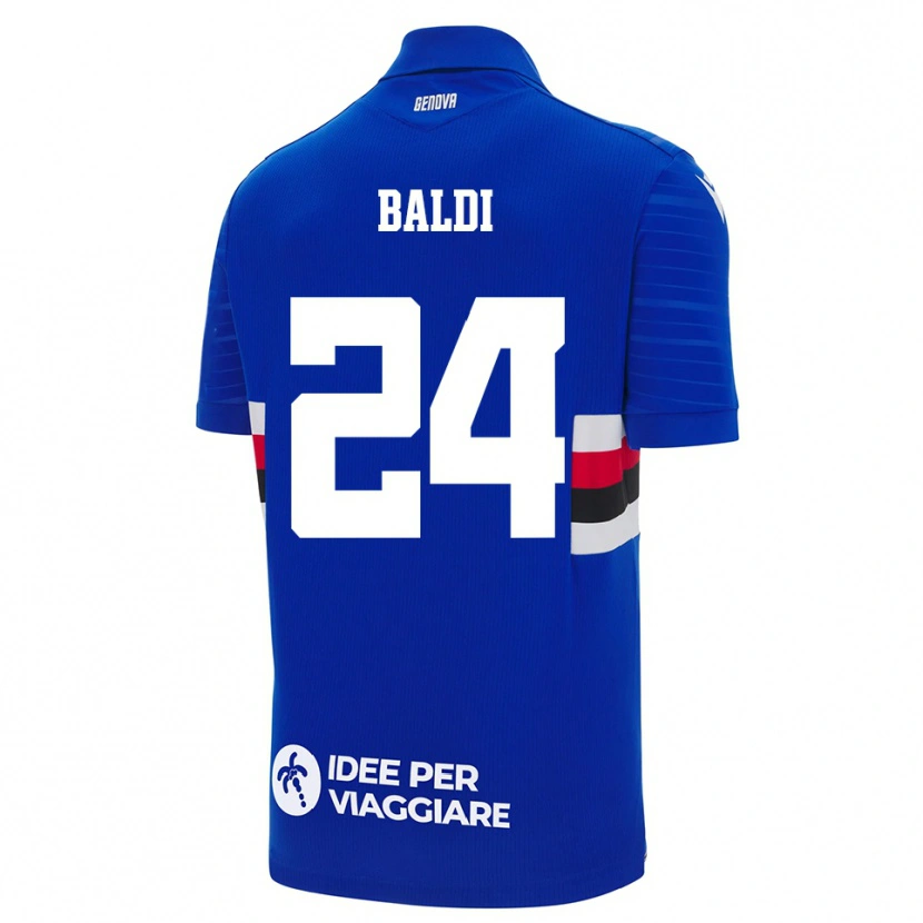 Danxen Kinderen Sara Baldi #24 Blauw Wit Thuisshirt Thuistenue 2025/26 T-Shirt België