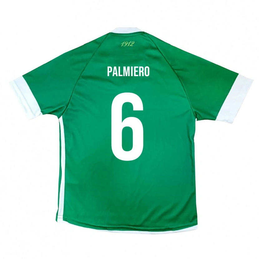 Danxen Kinderen Luca Palmiero #6 Groen Wit Thuisshirt Thuistenue 2025/26 T-Shirt België