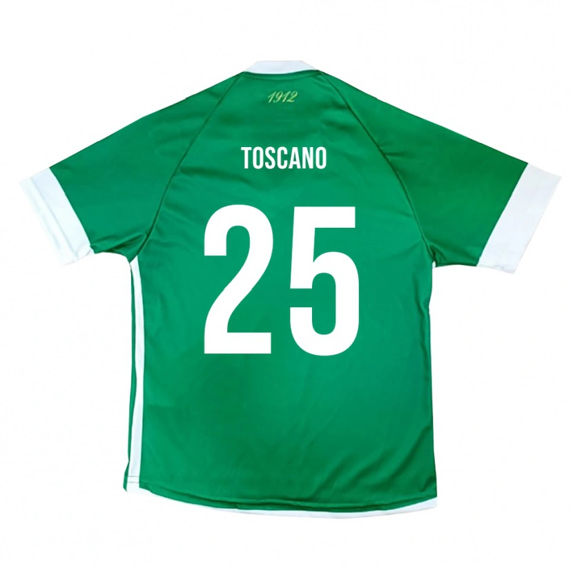 Danxen Kinderen Marco Toscano #25 Groen Wit Thuisshirt Thuistenue 2025/26 T-Shirt België