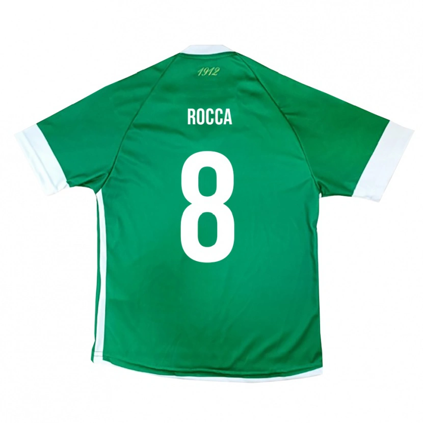 Danxen Kinderen Michele Rocca #8 Groen Wit Thuisshirt Thuistenue 2025/26 T-Shirt België