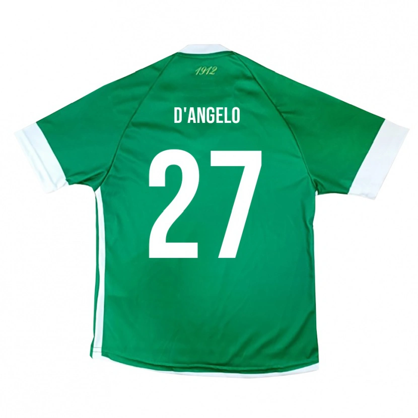 Danxen Kinderen Sonny D'angelo #27 Groen Wit Thuisshirt Thuistenue 2025/26 T-Shirt België