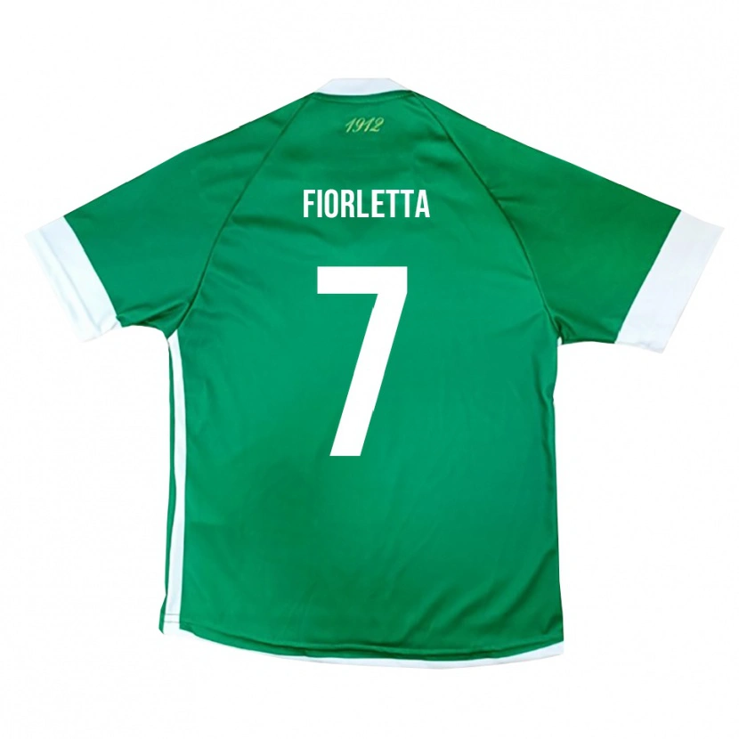 Danxen Kinderen Gianmarco Fiorletta #7 Groen Wit Thuisshirt Thuistenue 2025/26 T-Shirt België