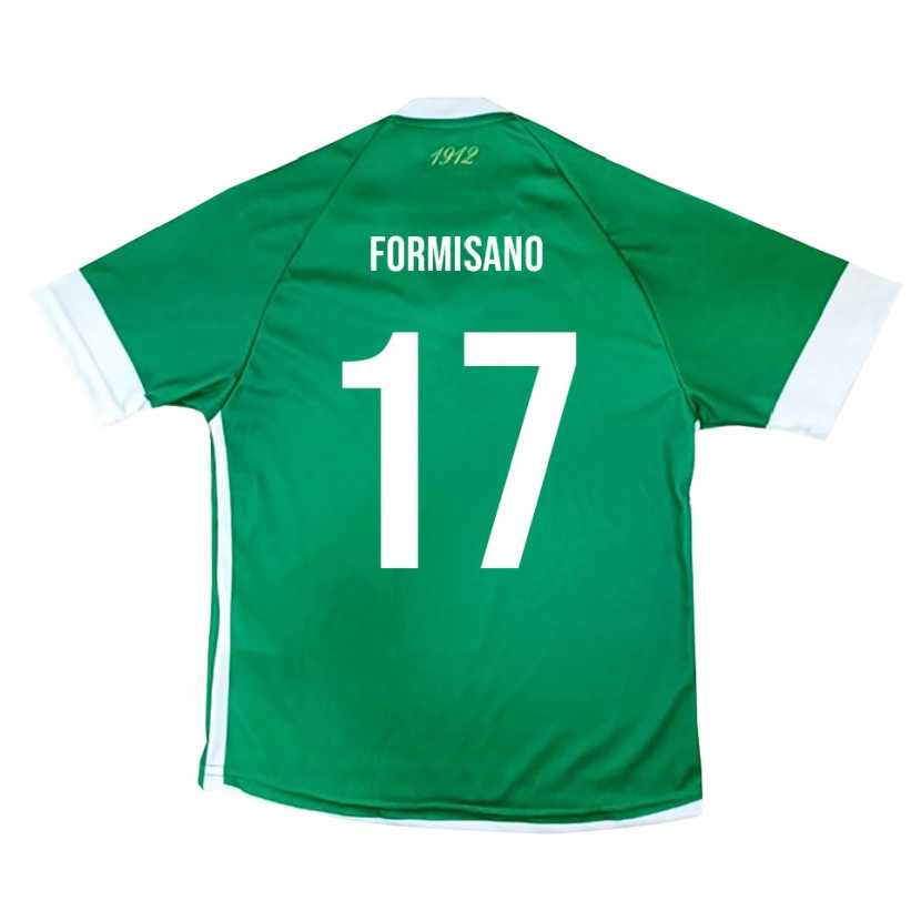 Danxen Kinderen Pasquale Formisano #17 Groen Wit Thuisshirt Thuistenue 2025/26 T-Shirt België