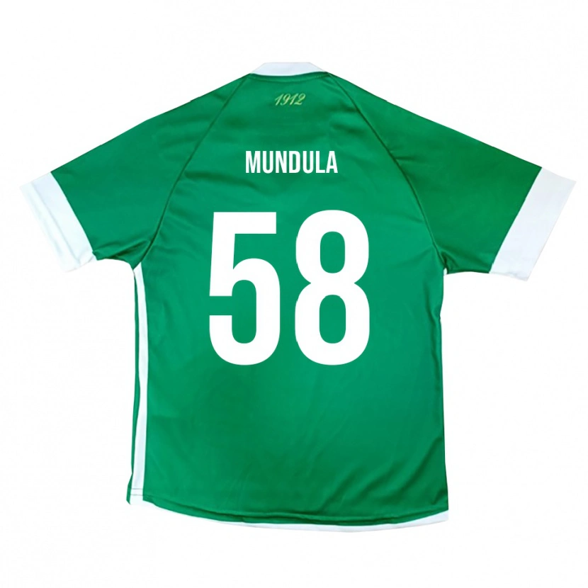 Danxen Kinderen Ciro Mundula #58 Groen Wit Thuisshirt Thuistenue 2025/26 T-Shirt België