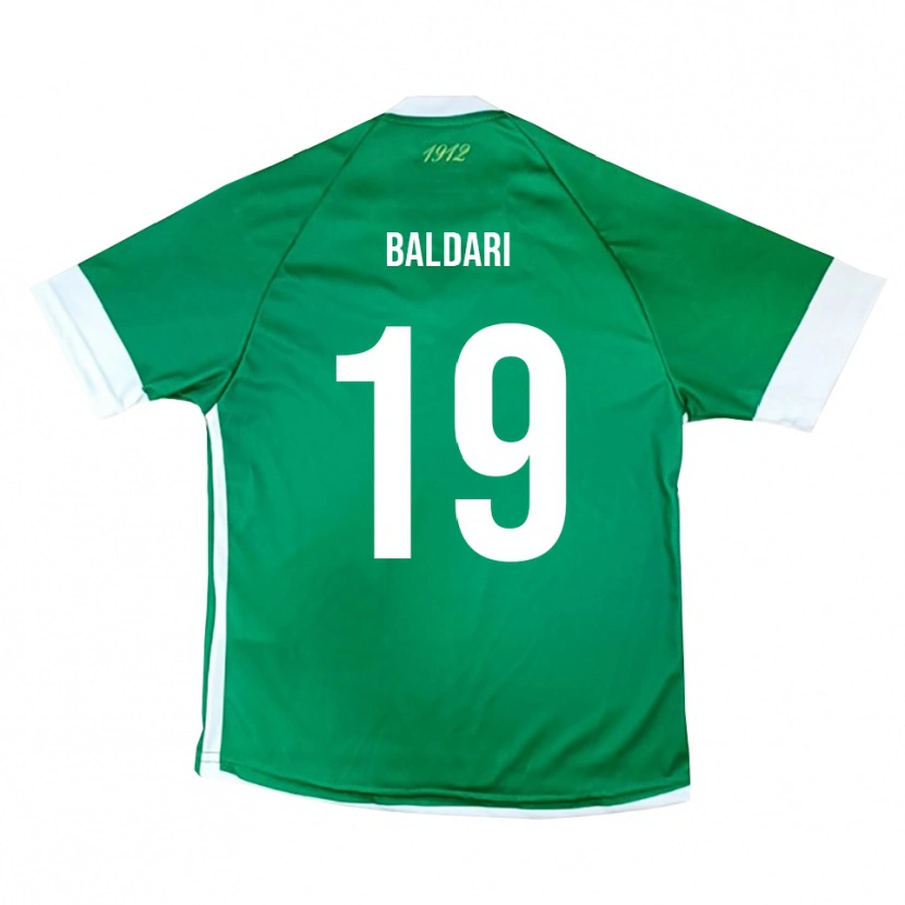 Danxen Kinderen Gabriele Baldari #19 Groen Wit Thuisshirt Thuistenue 2025/26 T-Shirt België