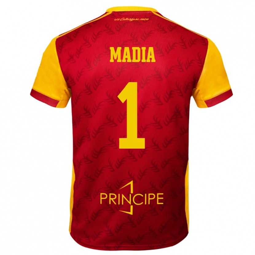 Danxen Kinderen Lorenzo Madia #1 Geel Rood Thuisshirt Thuistenue 2025/26 T-Shirt België