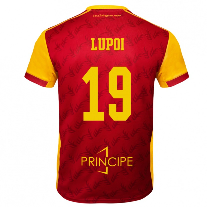 Danxen Kinderen Daniele Lupoi #19 Geel Rood Thuisshirt Thuistenue 2025/26 T-Shirt België