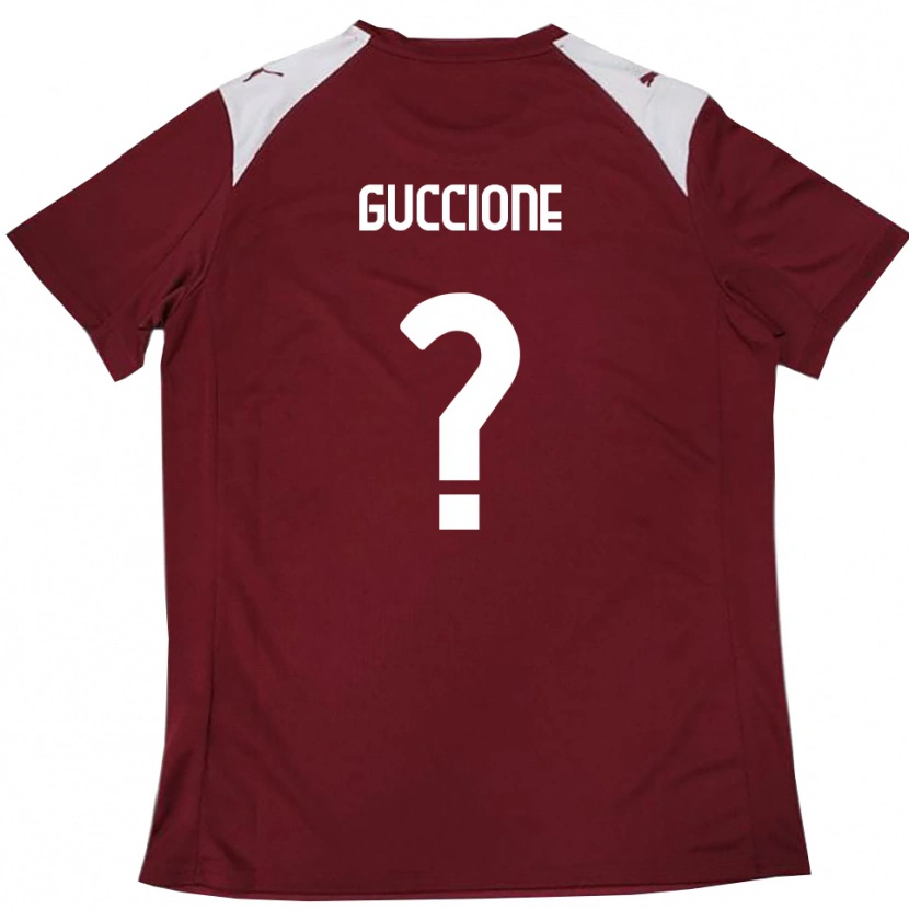 Danxen Kinderen Niccolò Guccione #0 Bourgondië Wit Thuisshirt Thuistenue 2025/26 T-Shirt België