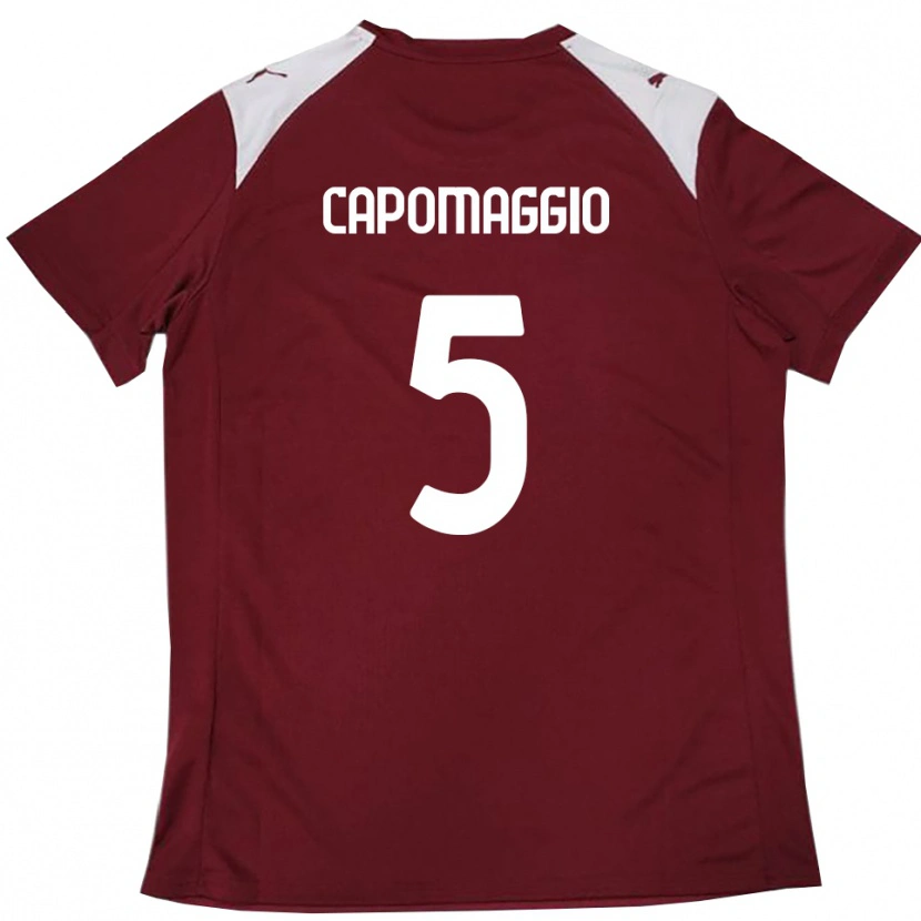 Danxen Kinderen Galo Capomaggio #5 Bourgondië Wit Thuisshirt Thuistenue 2025/26 T-Shirt België