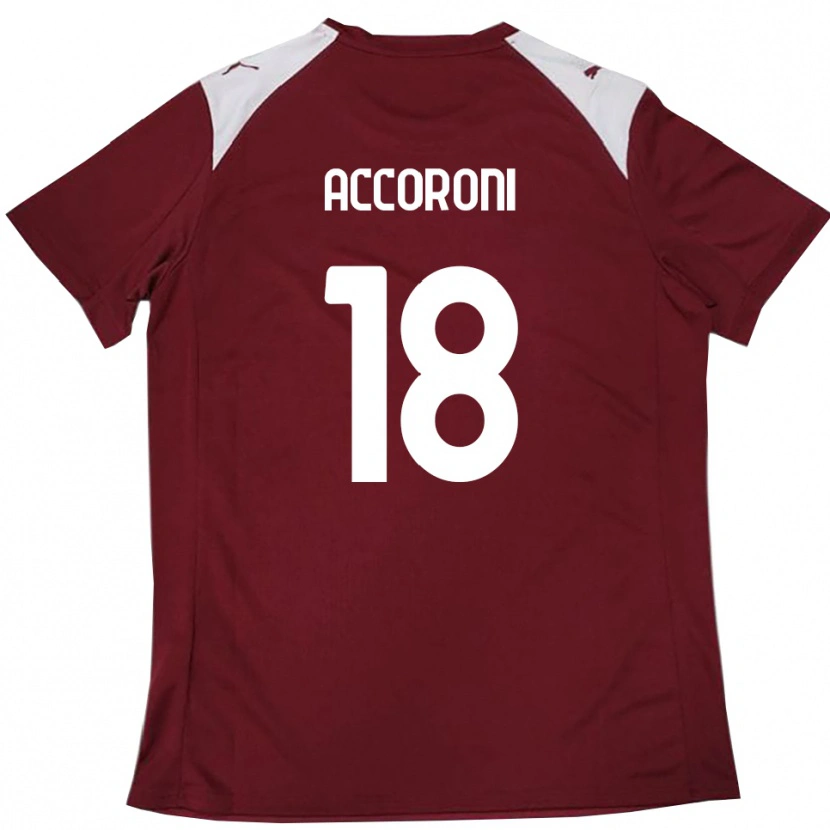 Danxen Kinderen Nicolas Accoroni #18 Bourgondië Wit Thuisshirt Thuistenue 2025/26 T-Shirt België