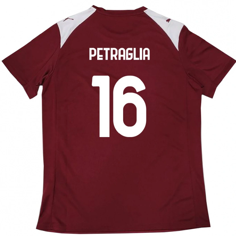 Danxen Kinderen Christian Petraglia #16 Bourgondië Wit Thuisshirt Thuistenue 2025/26 T-Shirt België