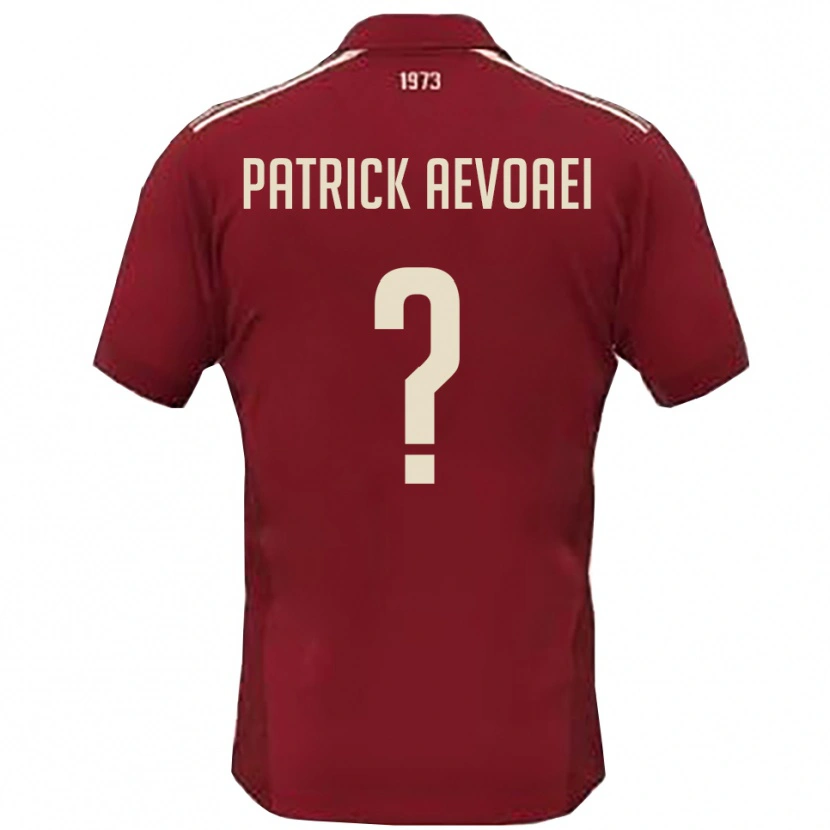 Danxen Kinderen Denis Patrick Aevoaei #0 Bourgondië Wit Thuisshirt Thuistenue 2025/26 T-Shirt België