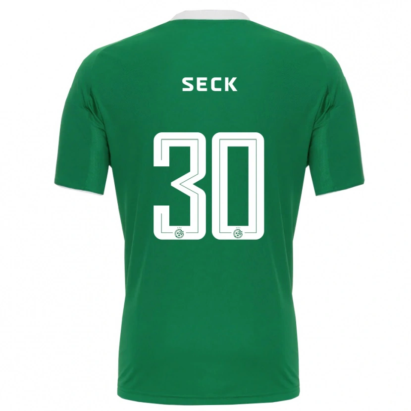 Danxen Kinderen Abdoulaye Seck #30 Groen Wit Thuisshirt Thuistenue 2025/26 T-Shirt België
