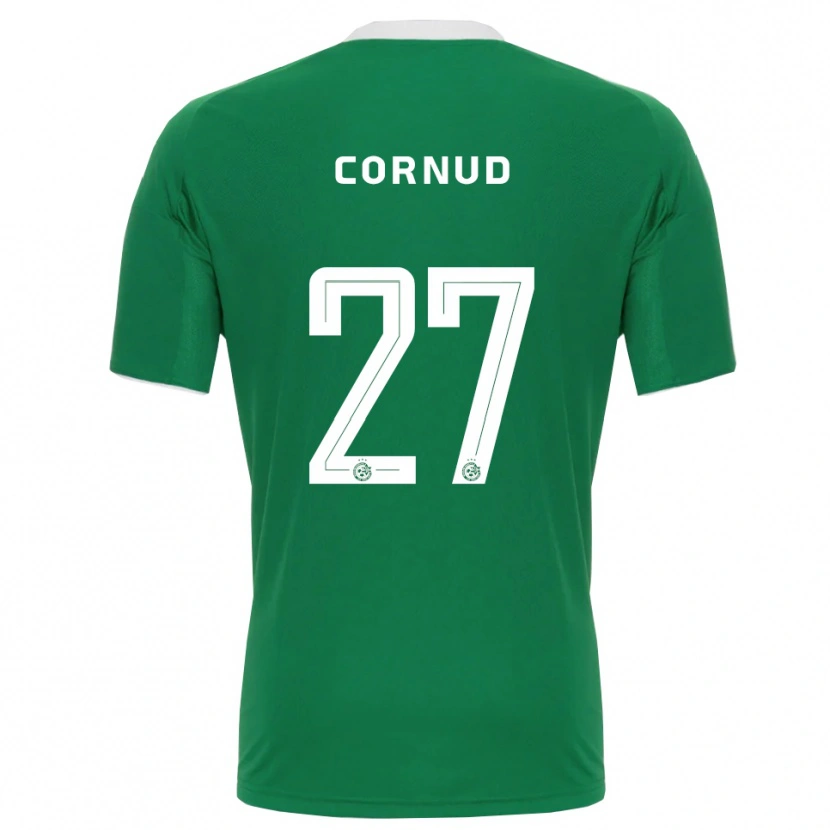 Danxen Kinderen Pierre Cornud #27 Groen Wit Thuisshirt Thuistenue 2025/26 T-Shirt België
