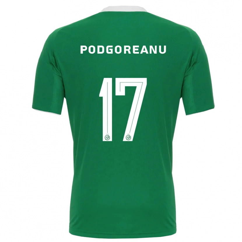 Danxen Kinderen Suf Podgoreanu #17 Groen Wit Thuisshirt Thuistenue 2025/26 T-Shirt België