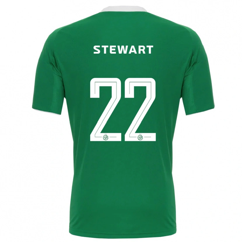 Danxen Kinderen Trivante Stewart #22 Groen Wit Thuisshirt Thuistenue 2025/26 T-Shirt België
