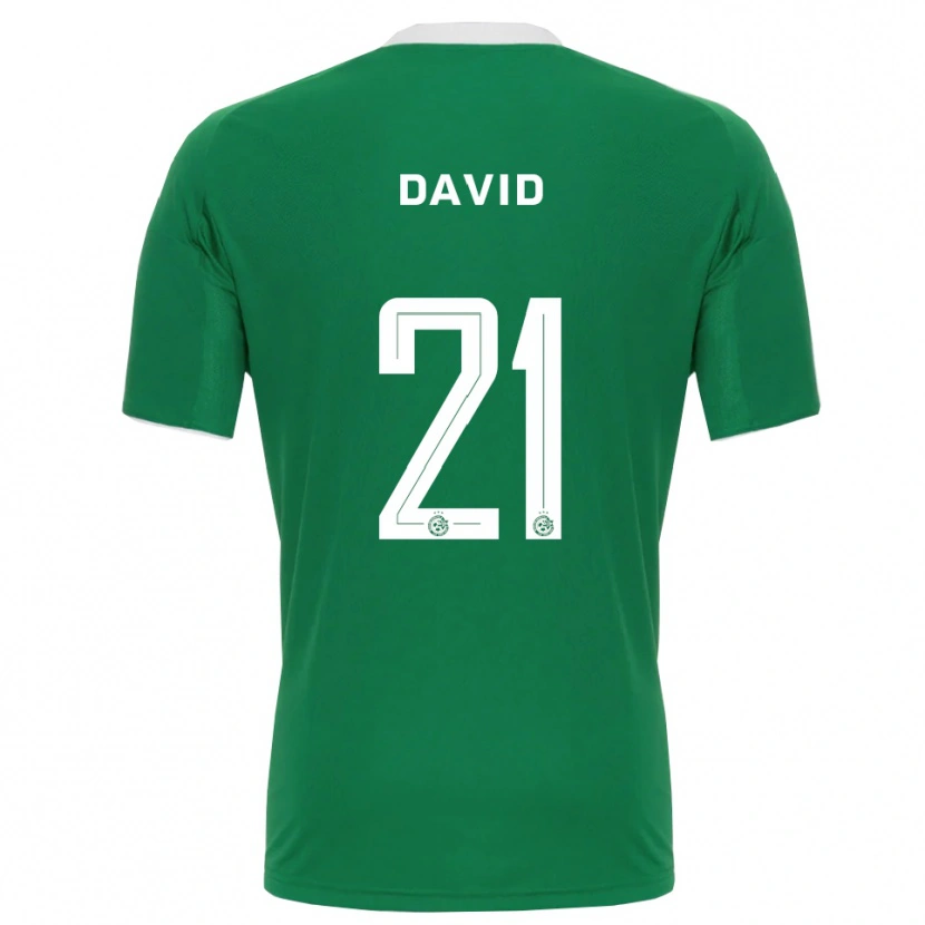 Danxen Kinderen Dean David #21 Groen Wit Thuisshirt Thuistenue 2025/26 T-Shirt België