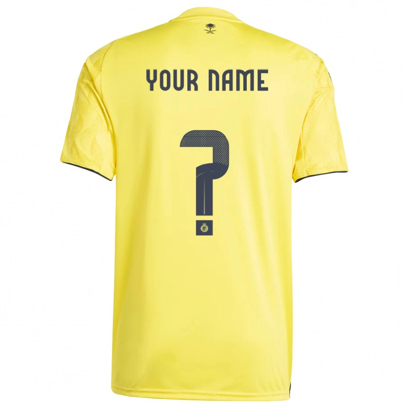 Danxen Kinderen Uw Naam #0 Geel Zwart Thuisshirt Thuistenue 2025/26 T-Shirt België