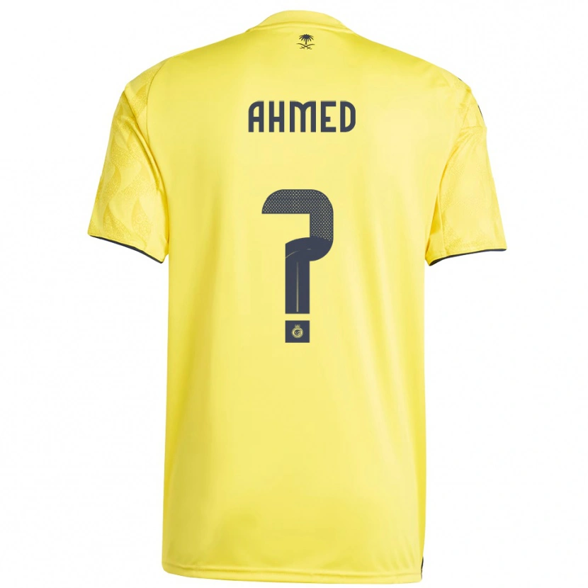 Danxen Kinderen Al Anood Ahmed #0 Geel Zwart Thuisshirt Thuistenue 2025/26 T-Shirt België