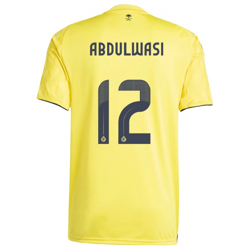 Danxen Kinderen Dalal Abdulwasi #12 Geel Zwart Thuisshirt Thuistenue 2025/26 T-Shirt België