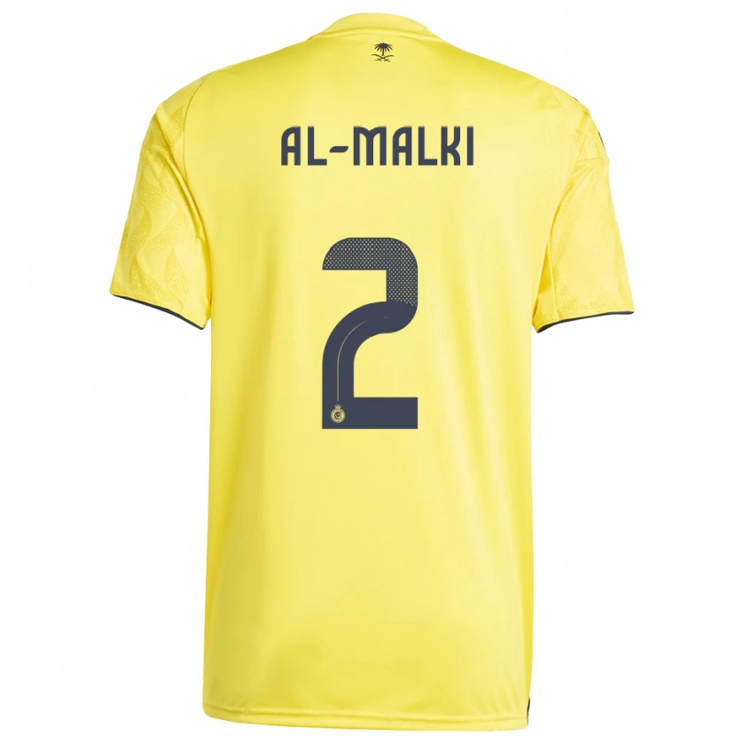 Danxen Kinderen Reema Al-Malki #2 Geel Zwart Thuisshirt Thuistenue 2025/26 T-Shirt België