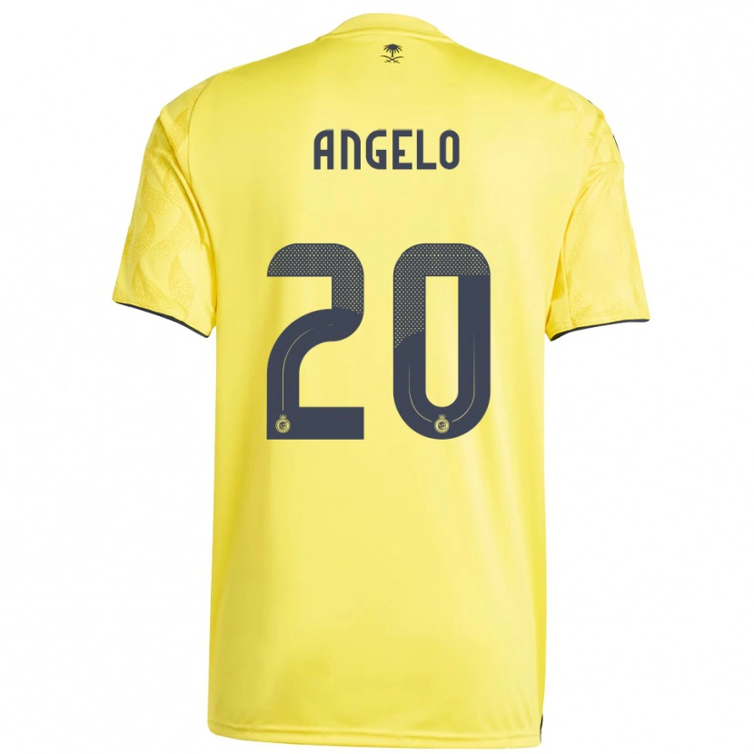 Danxen Kinderen Ângelo #20 Geel Zwart Thuisshirt Thuistenue 2025/26 T-Shirt België