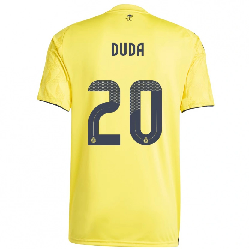 Danxen Kinderen Duda Francelino #20 Geel Zwart Thuisshirt Thuistenue 2025/26 T-Shirt België