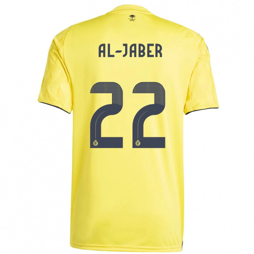 Danxen Kinderen Abdulmalik Al-Jaber #22 Geel Zwart Thuisshirt Thuistenue 2025/26 T-Shirt België