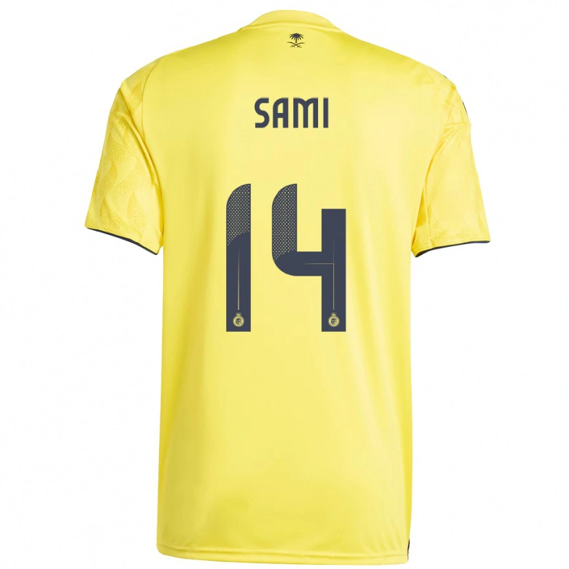 Danxen Kinderen Sami Al-Najei #14 Geel Zwart Thuisshirt Thuistenue 2025/26 T-Shirt België