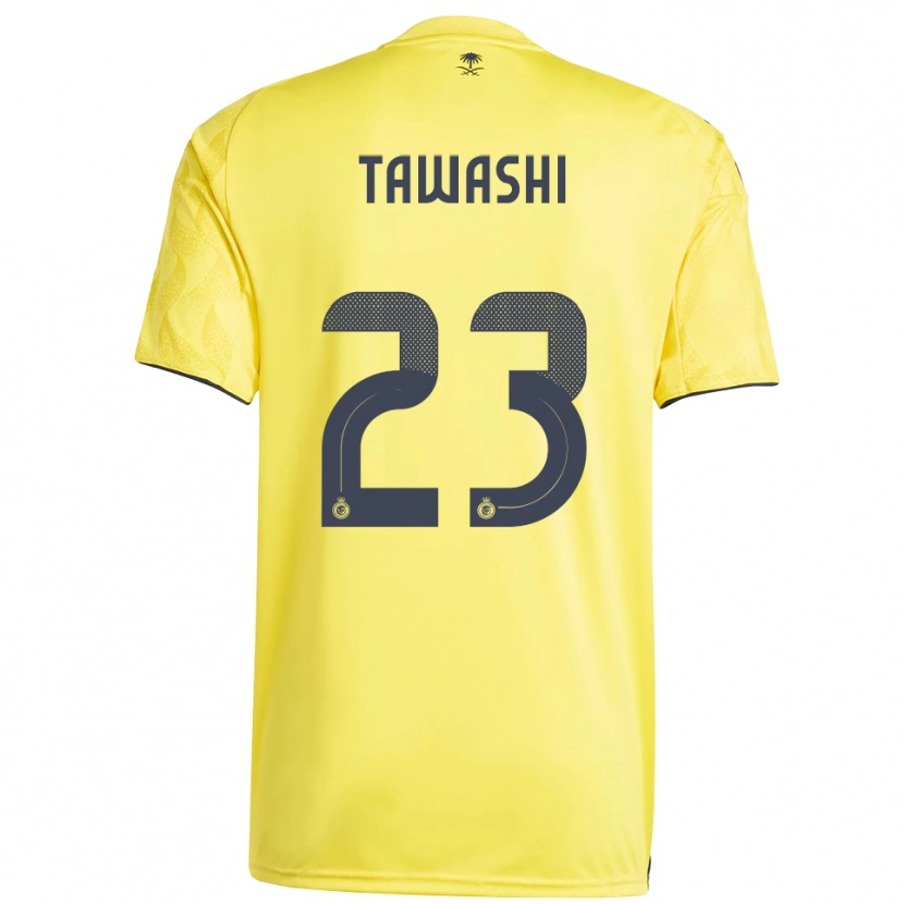 Danxen Kinderen Maher Tawashi #23 Geel Zwart Thuisshirt Thuistenue 2025/26 T-Shirt België
