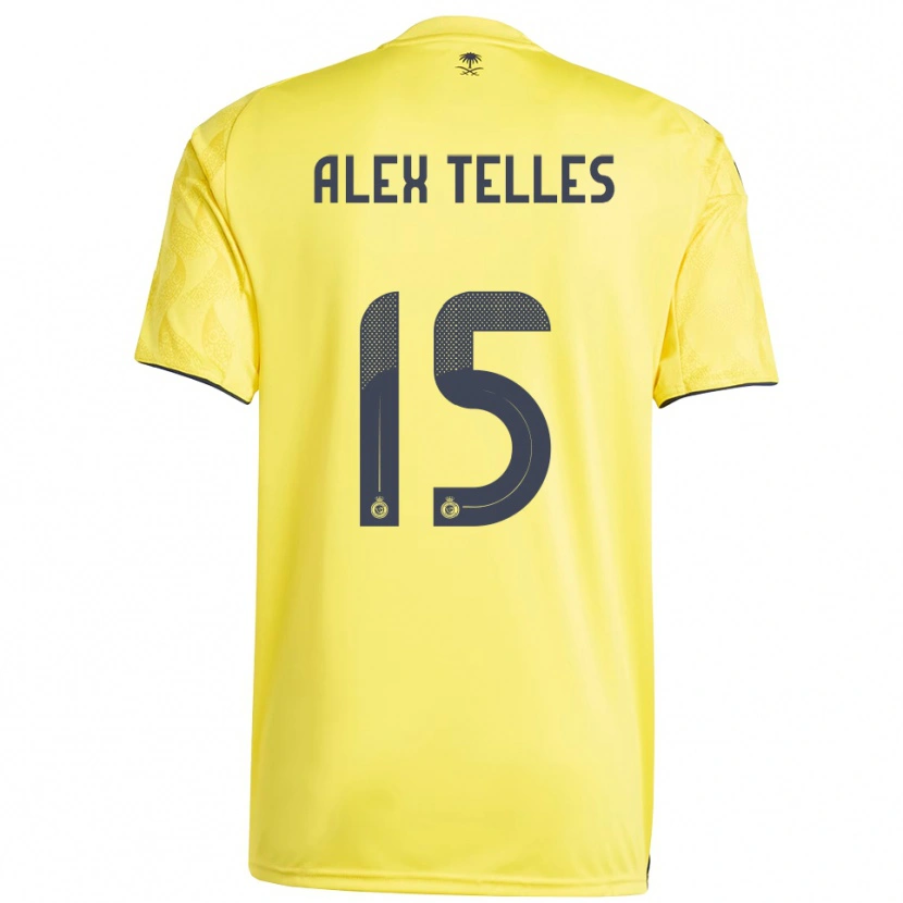 Danxen Kinderen Alex Telles #15 Geel Zwart Thuisshirt Thuistenue 2025/26 T-Shirt België