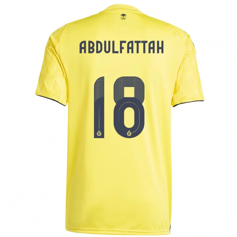 Danxen Kinderen Abdulfattah Adam #18 Geel Zwart Thuisshirt Thuistenue 2025/26 T-Shirt België