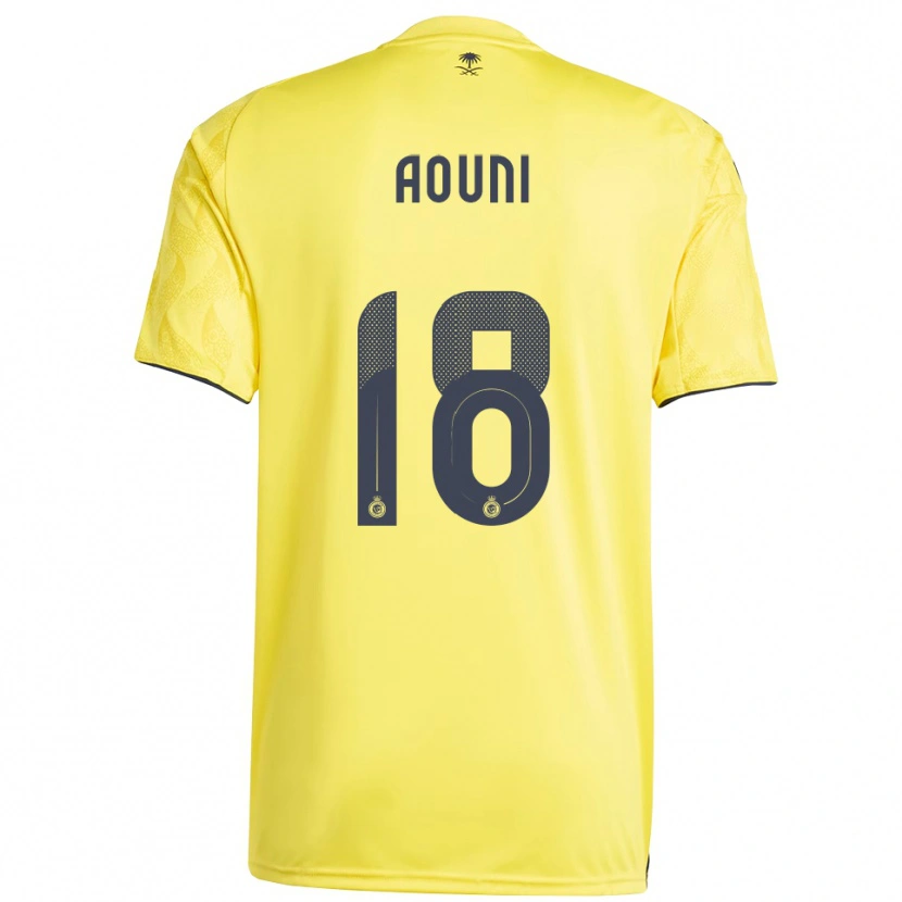 Danxen Kinderen Samia Aouni #18 Geel Zwart Thuisshirt Thuistenue 2025/26 T-Shirt België