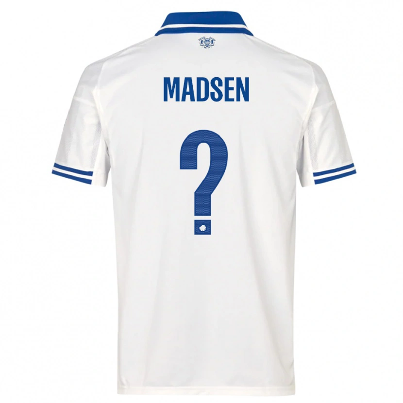 Danxen Kinderen Noah Madsen #0 Wit Blauw Thuisshirt Thuistenue 2025/26 T-Shirt België