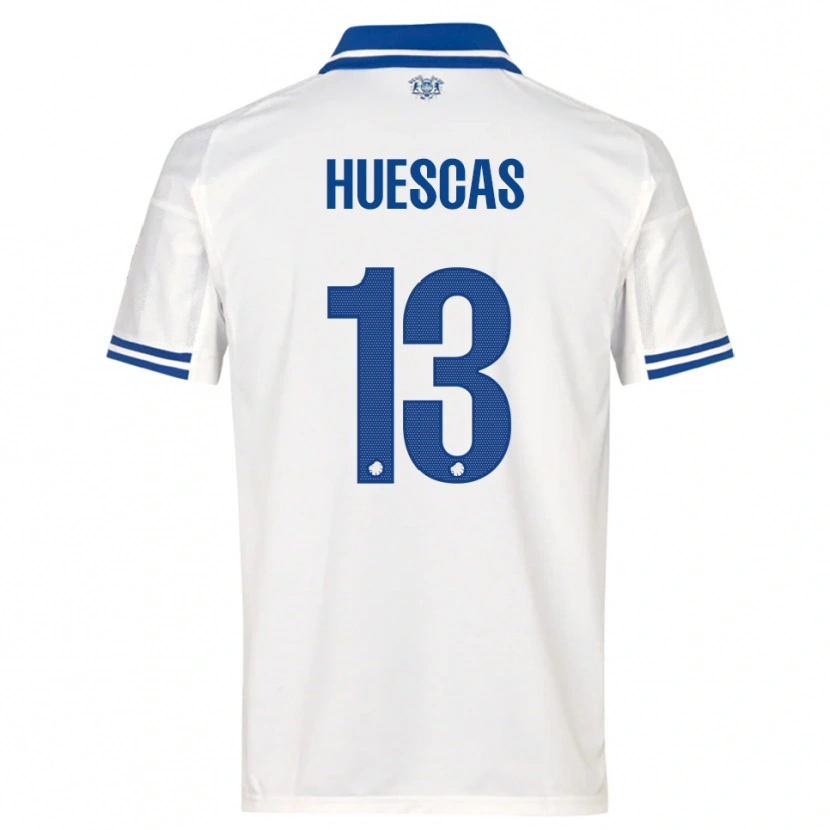 Danxen Kinderen Rodrigo Huescas #13 Wit Blauw Thuisshirt Thuistenue 2025/26 T-Shirt België