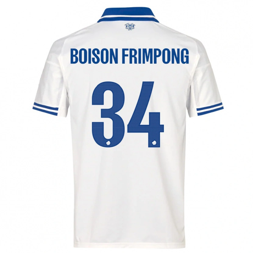 Danxen Kinderen David Boison Frimpong #34 Wit Blauw Thuisshirt Thuistenue 2025/26 T-Shirt België