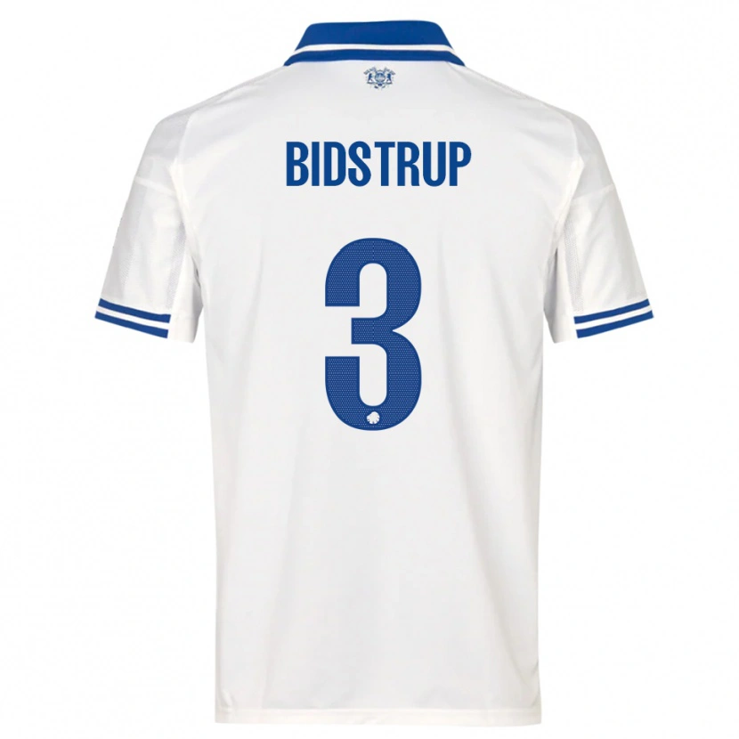 Danxen Kinderen Hjalte Bidstrup #3 Wit Blauw Thuisshirt Thuistenue 2025/26 T-Shirt België