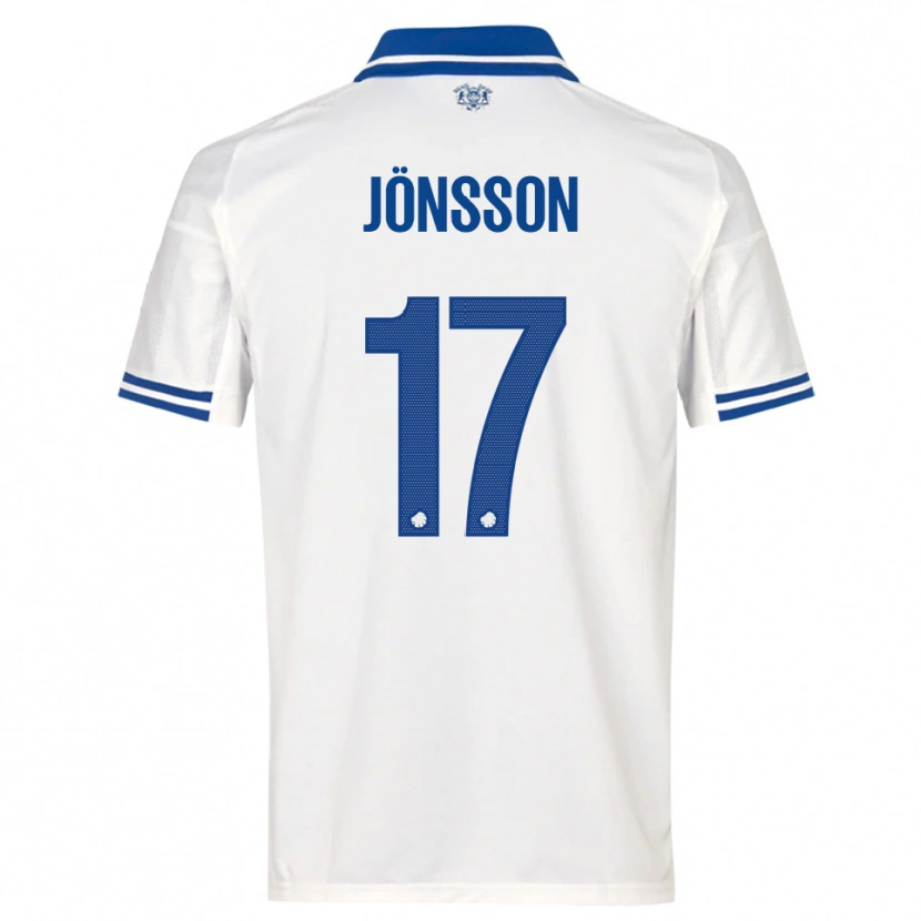 Danxen Kinderen Neo Jönsson #17 Wit Blauw Thuisshirt Thuistenue 2025/26 T-Shirt België