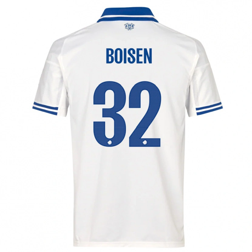 Danxen Kinderen Frederikke Boisen #32 Wit Blauw Thuisshirt Thuistenue 2025/26 T-Shirt België