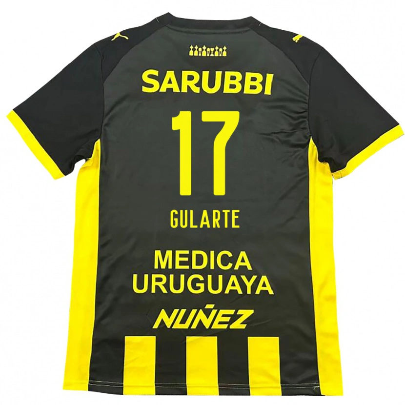 Danxen Kinderen Emanuel Gularte #17 Geel Zwart Thuisshirt Thuistenue 2025/26 T-Shirt België