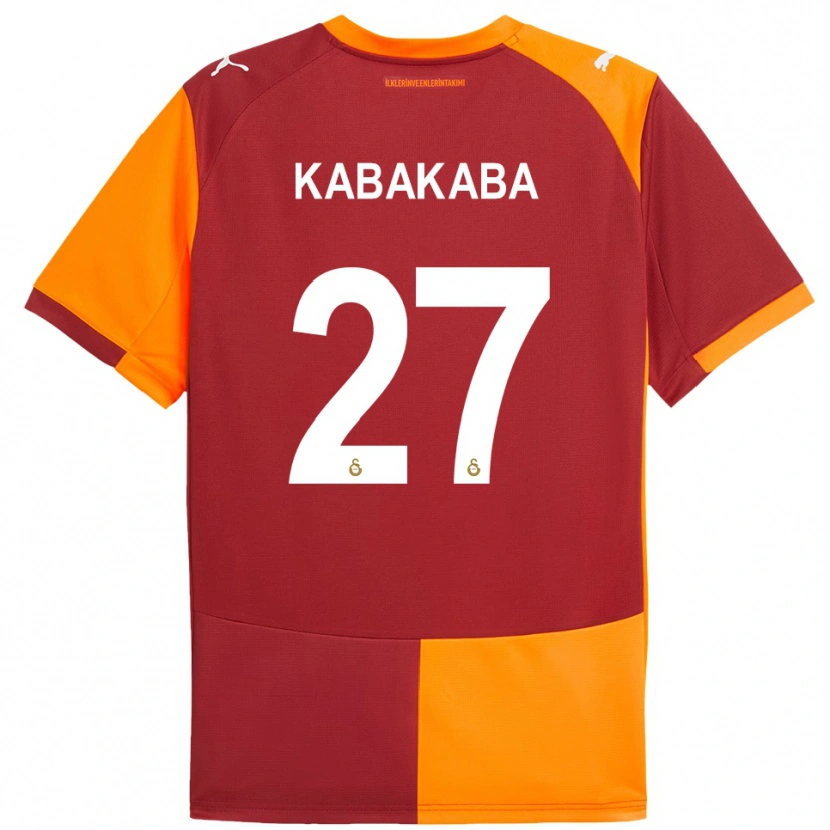 Danxen Kinderen Naomie Kabakaba #27 Rood Oranje Thuisshirt Thuistenue 2025/26 T-Shirt België