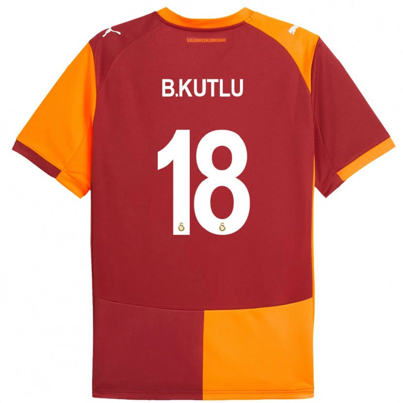 Danxen Kinderen Berkan Kutlu #18 Rood Oranje Thuisshirt Thuistenue 2025/26 T-Shirt België