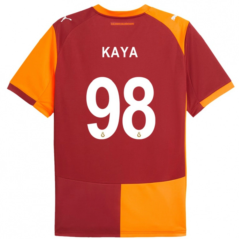 Danxen Kinderen Eren Kaya #98 Rood Oranje Thuisshirt Thuistenue 2025/26 T-Shirt België
