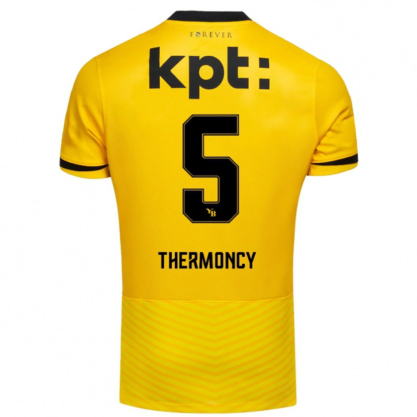 Danxen Kinderen Keeto Thermoncy #5 Geel Zwart Thuisshirt Thuistenue 2025/26 T-Shirt België