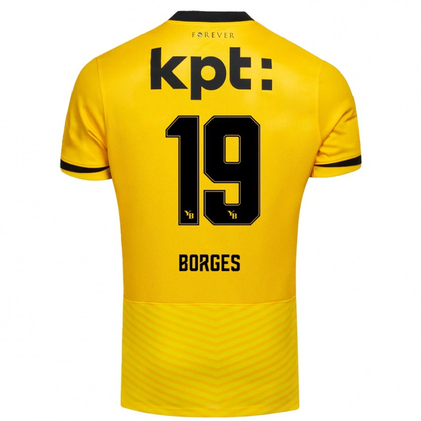 Danxen Kinderen David Mouta #19 Geel Zwart Thuisshirt Thuistenue 2025/26 T-Shirt België