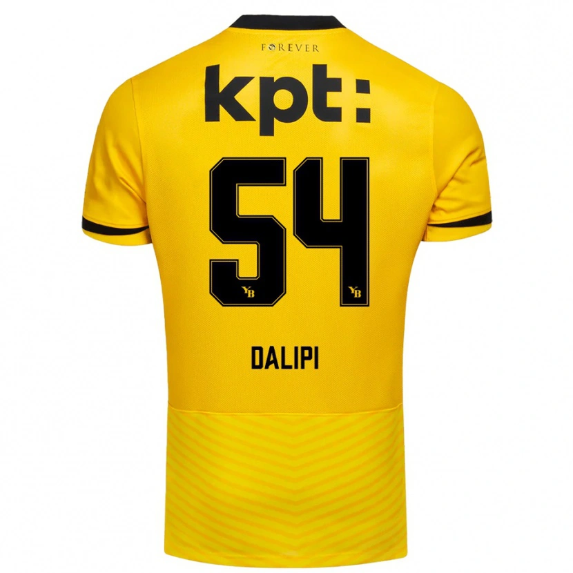 Danxen Kinderen Lutfi Dalipi #54 Geel Zwart Thuisshirt Thuistenue 2025/26 T-Shirt België